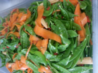 Snow pea salad