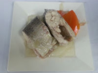White fish on a plate made at Meal Mart on Main Street Queens